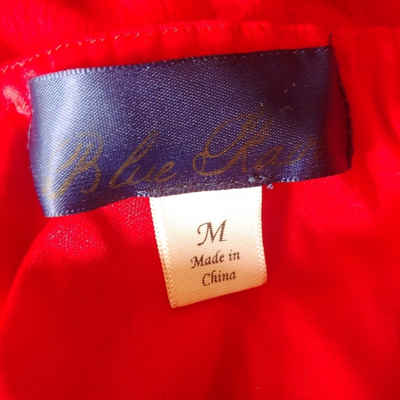 Blue Rain Red Lace Mini Halter Dress Size M - Picture 8 of 10